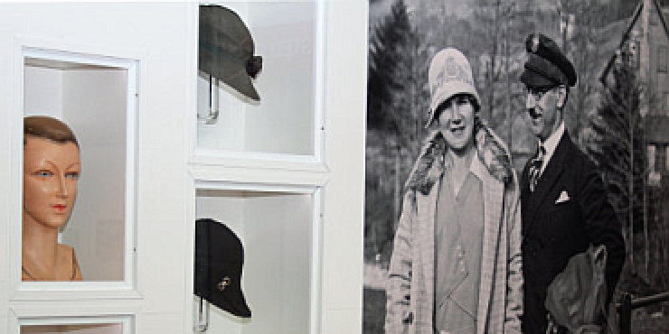Hutausstellung im Museum Bild:OBK